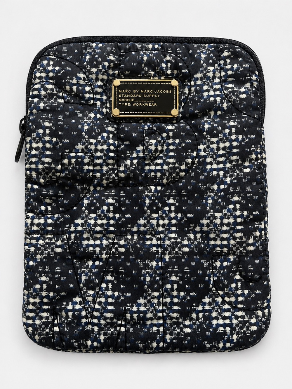 Marc by Marc Jacobs MBMJ Workwear Quilted iPad Tablet Sleeve EUC